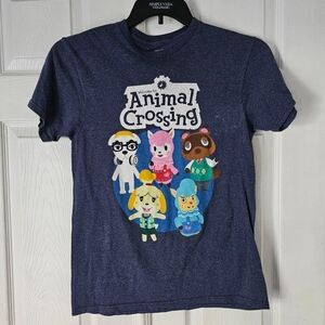 Animal crossing dark blue tshirt